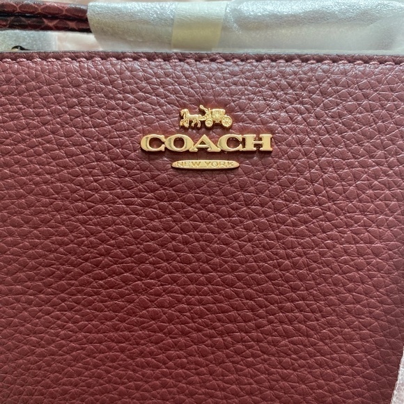 Coach Double Corner Zip Wristlet NWT w Snake Embossed Strap NWT - Picture 16 of 16